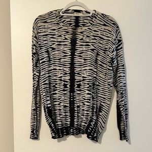 Zebra striped sweater